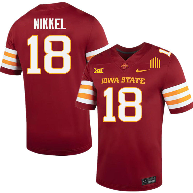 Ben Nikkel Jersey,Iowa State Cyclones #18 Ben Nikkel College Jersey Youth-Cardinal